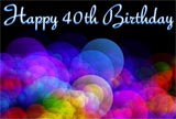 40th Birthday Card Example for Download