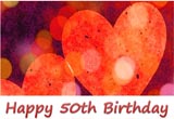 50th Birthday Card Word Template