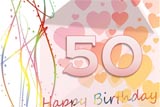 Nice Happy 50th Birthday Card