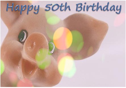 50th Birthday Wishes Card